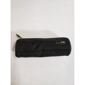 Nava Gitroy Pencil Pouch Womens Medium Black Canvas Logo Zipper Nylon Blend